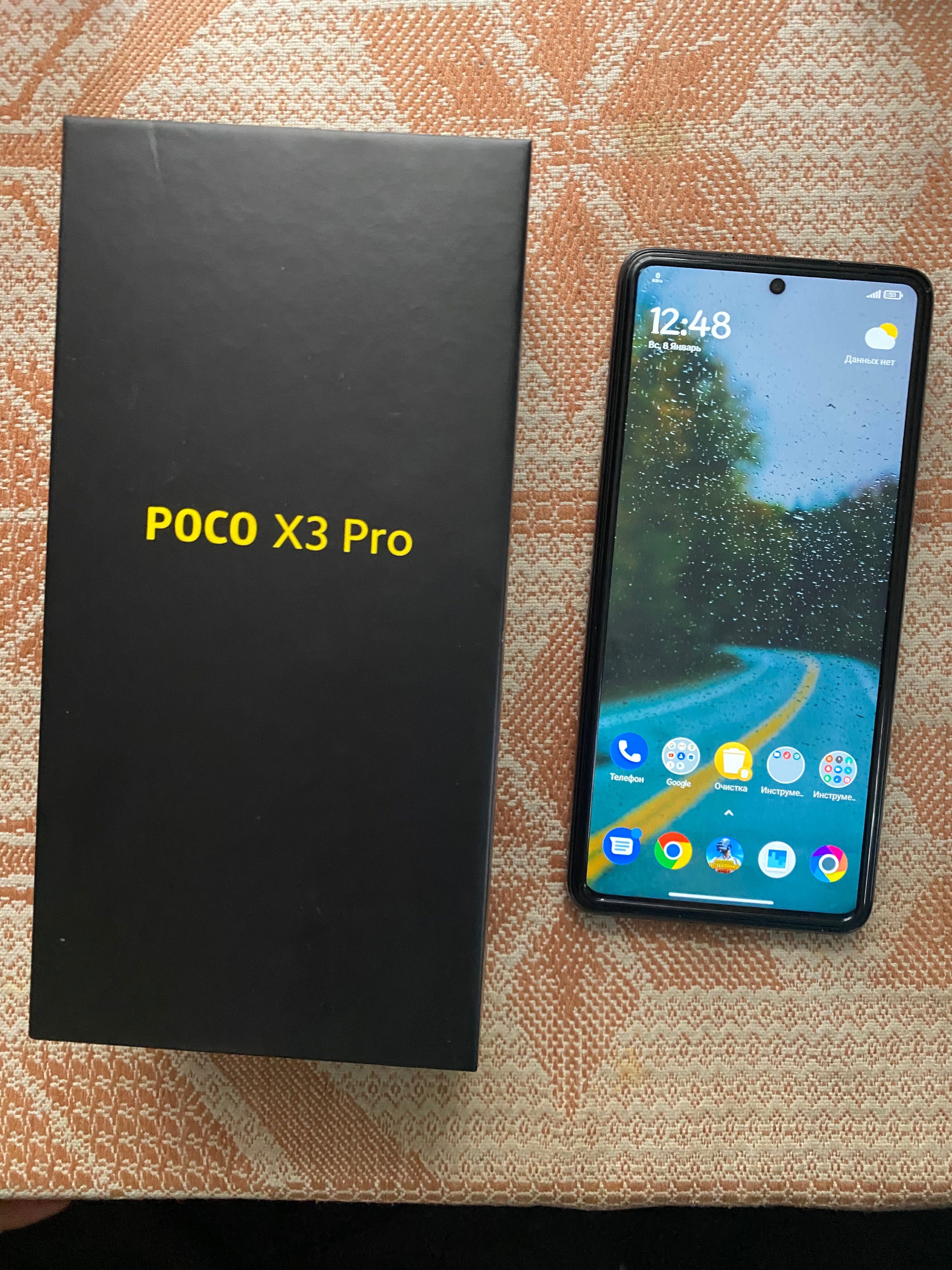 Poco X3pro 8/256. karobka dakument bor.