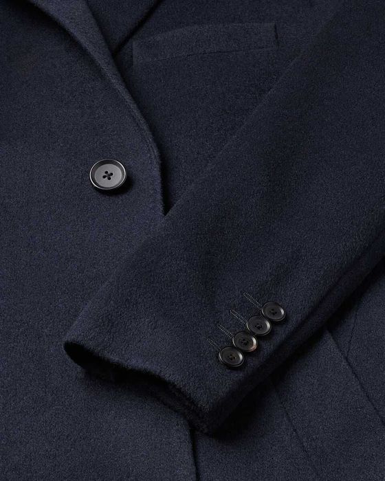 Palton slim 50 L de lux Sartoriale Tesutti Firenze lana si casmir navy