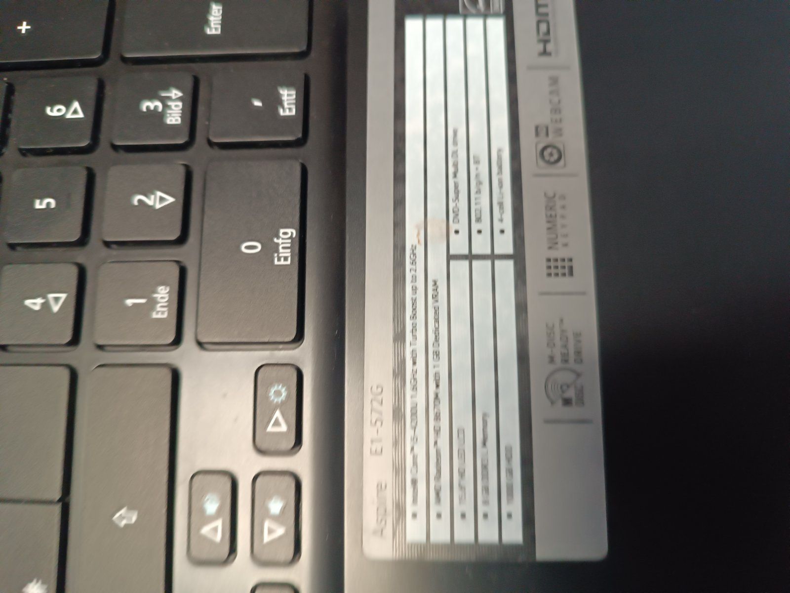 Лаптоп Acer Aspire e1 [8RAM/1TB HDD]