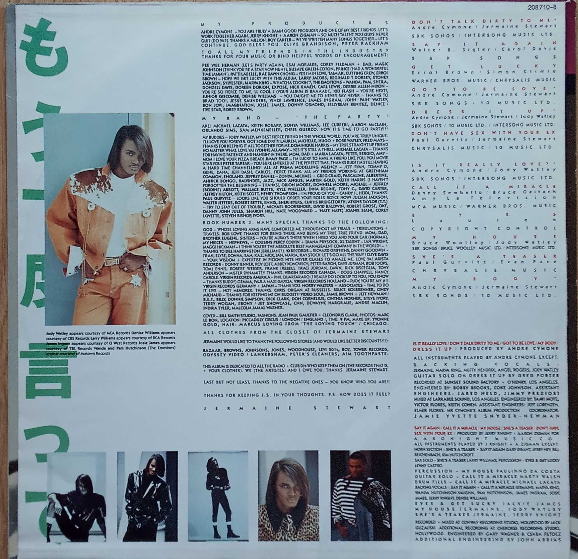 disc vinil Jermaine Stewart – Say It Again (1987)