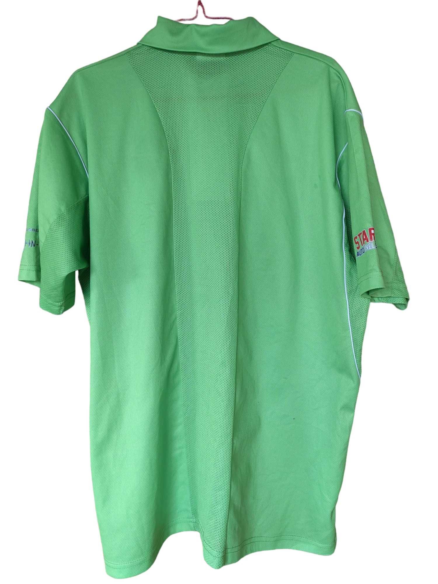 Мъжка тениска с надписи Klupp, 100% полиестер, Зелена, 74x61, XL