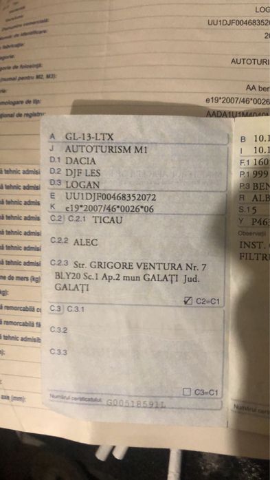 Dacia logan 2022/39.000km/GPL