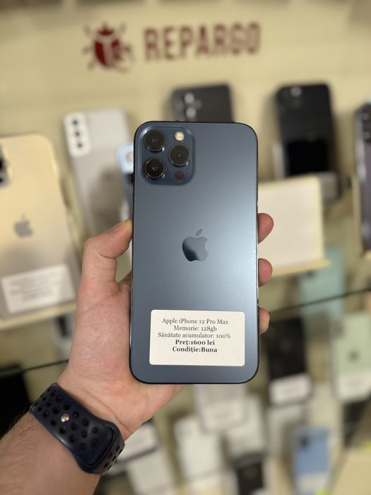 iPhone 12 pro max - 128gb - pacific blue