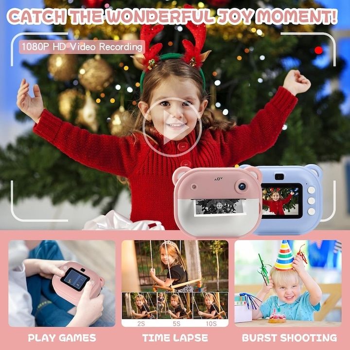 Детски фотоапарат с принтер/Children camera print