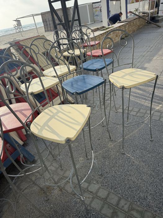 Scaune de bar din fier forjat