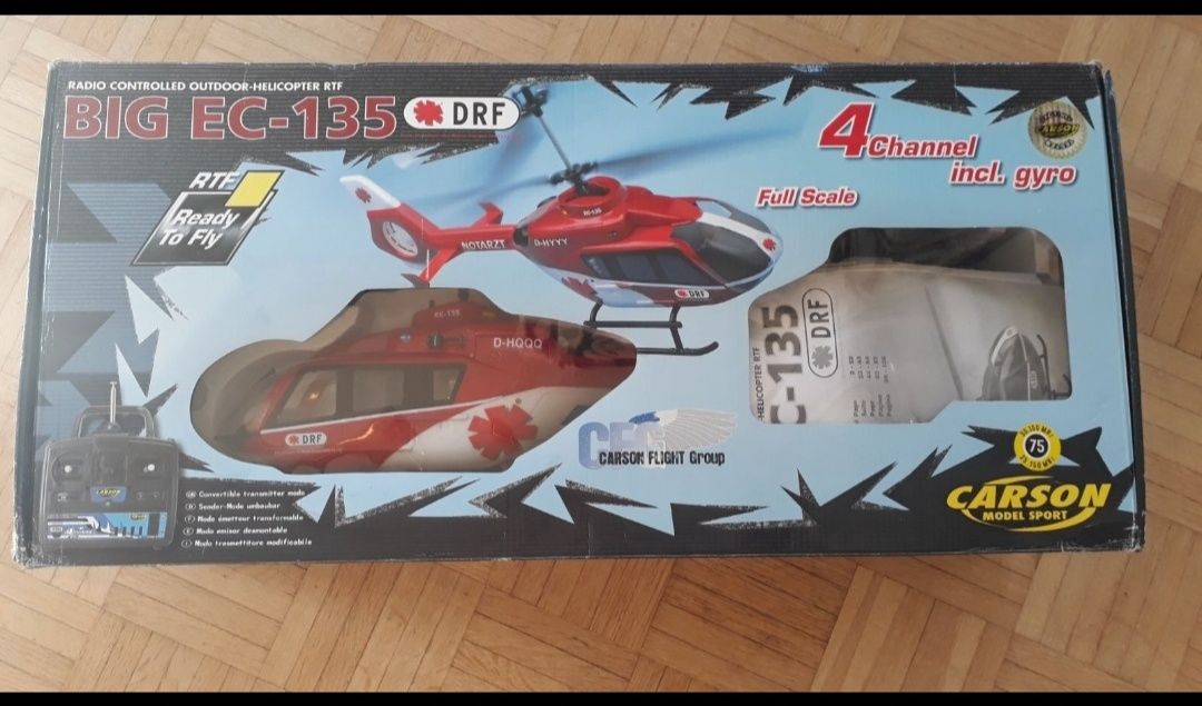 Хеликоптер радиоуправляем Carson Big EC-135 Helicopter
