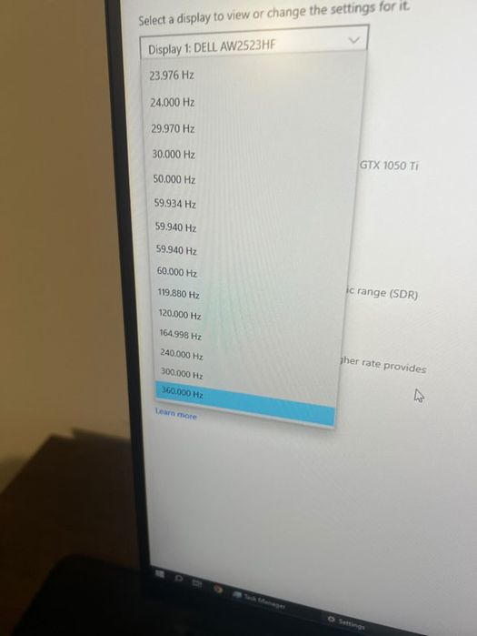 minitor alienware 360hz ips 0,5ms
