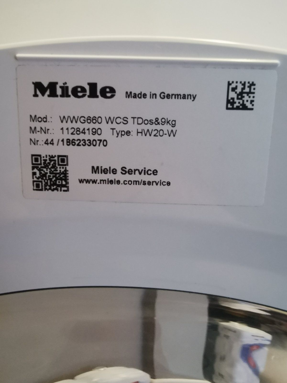 Miele пералня WWG660 WCS TDos&9kg WI-FI