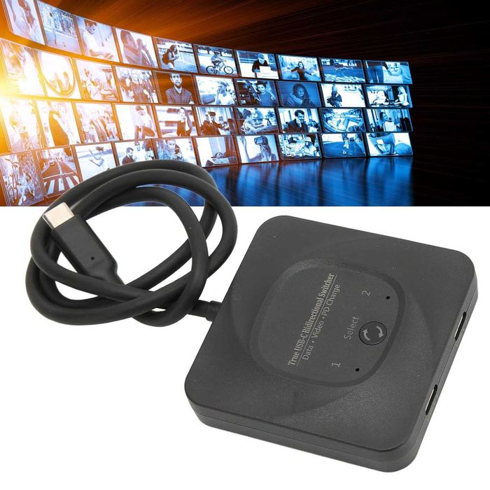 Switch USBC 2 in 1 Bidirectional 8K Incarcare 100W si Transfer 10Gbps