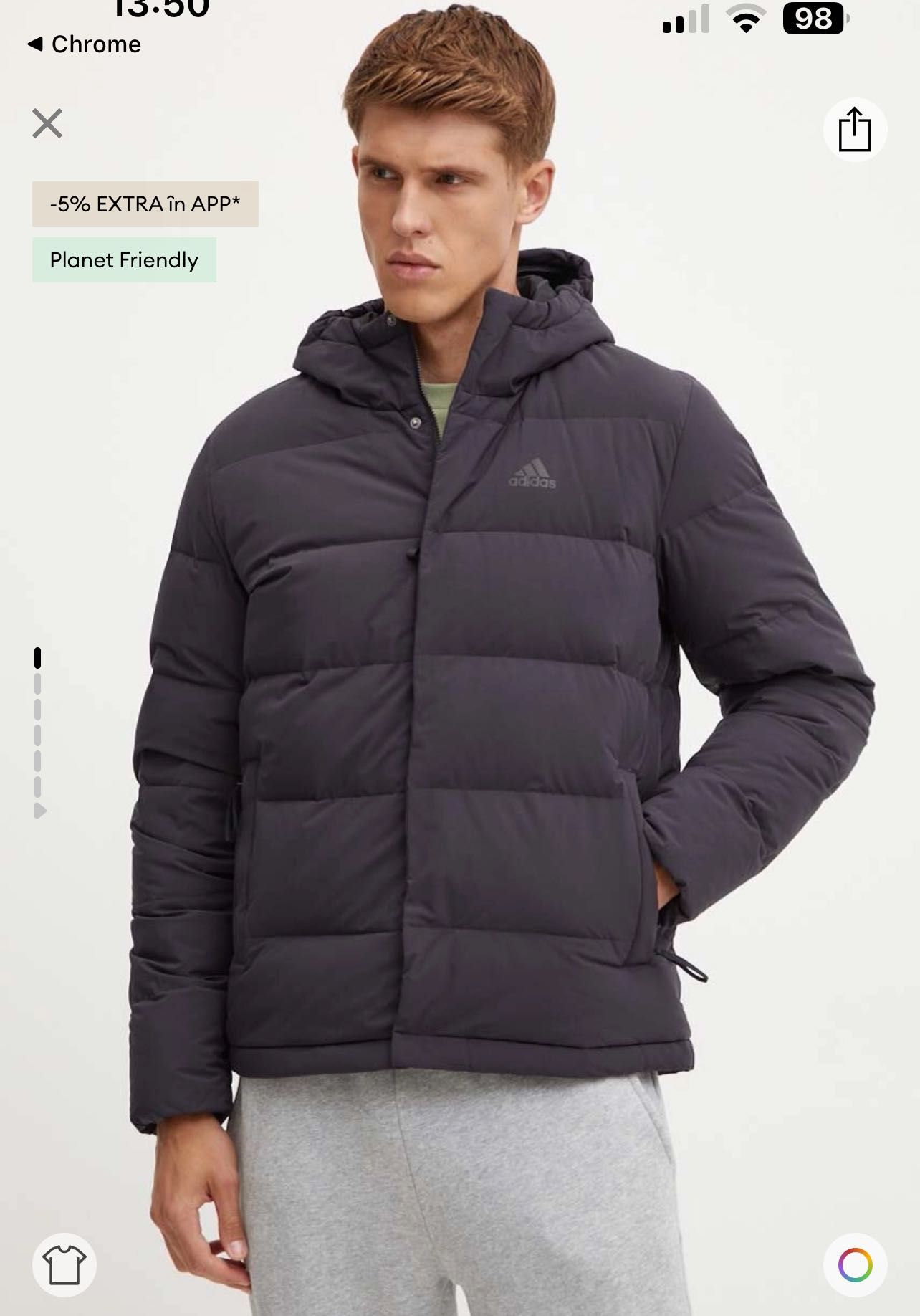 Geacă Adidas de puf Helionic