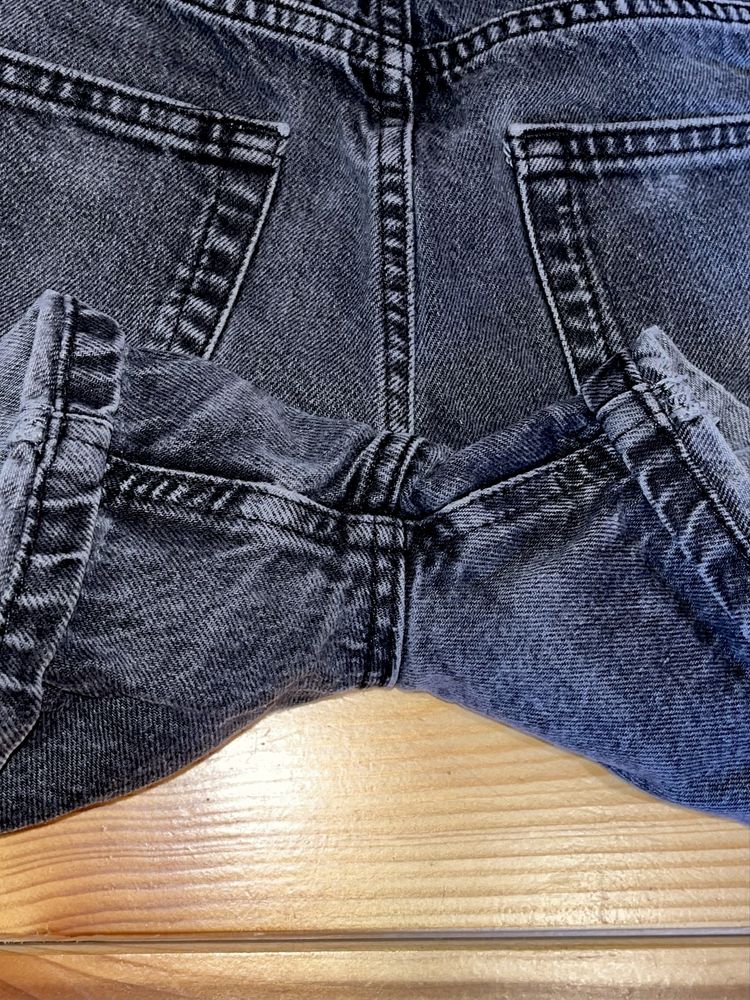 Къси дънкови панталони Pull&Bear, черни