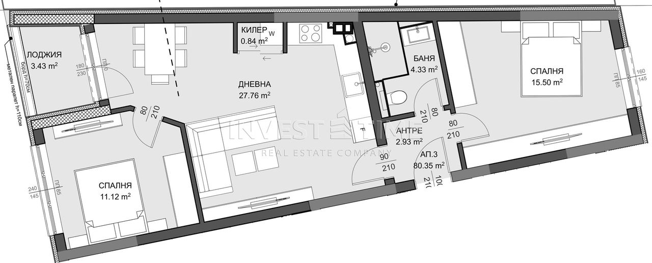 Продава се Тристаен апартамент в Варна, Възраждане 1 - 95 кв.м за 1437 €/кв.м - Снимка #1