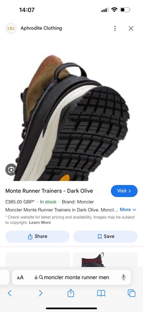 Moncler Monte runner Dark olive 45