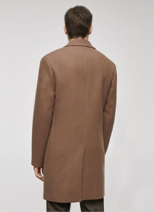 MANGO уникално мъжко палто в кафяво