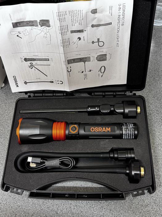 Kit lanterna OSRAM LEDinspect 3-in-1