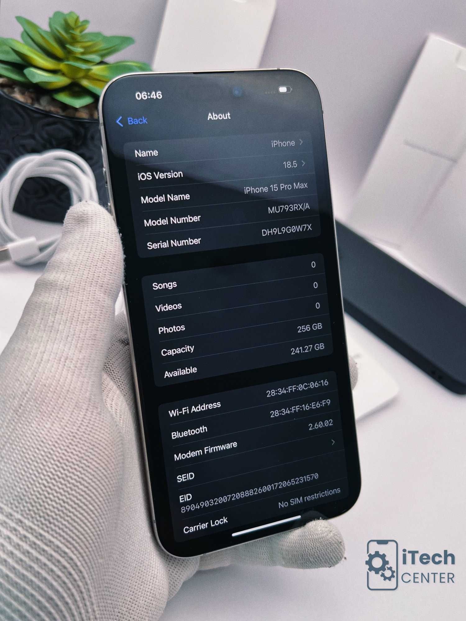 iPhone 15 Pro MAX, 256GB, 100% батерия, КАТО НОВ, 1 година ГАРАНЦИЯ!