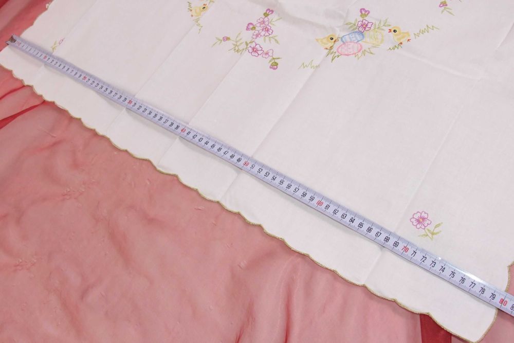 Fata de masa pt. Pasti, bumbac brodat, Germany, noua + CADOU