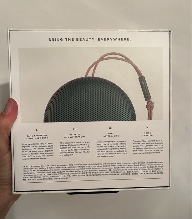 Boxă Bang & Olufsen Beosound A1 Gen 2 – ca nouă, în cutie originală