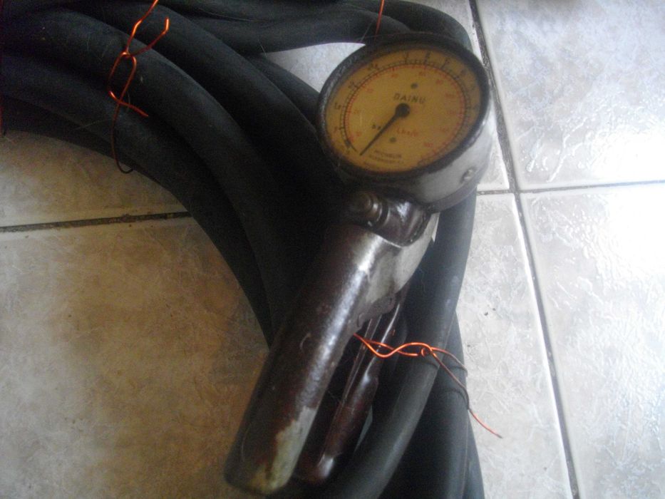 MICHELIN-FRANCE-ф8мм-Пневматичен Профи Прав Шлайф/8мМаркуч/Манометър