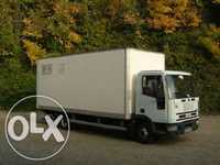 Transport Marfa camion 7,5 tone Mobila relocari duba lift transpalet