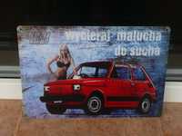 FIAT 126 Полски фиат метална табела