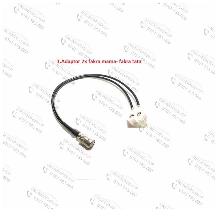 Adaptor antena conector 2FAKRA,RAST, ISO,ROKA,FME, SMA