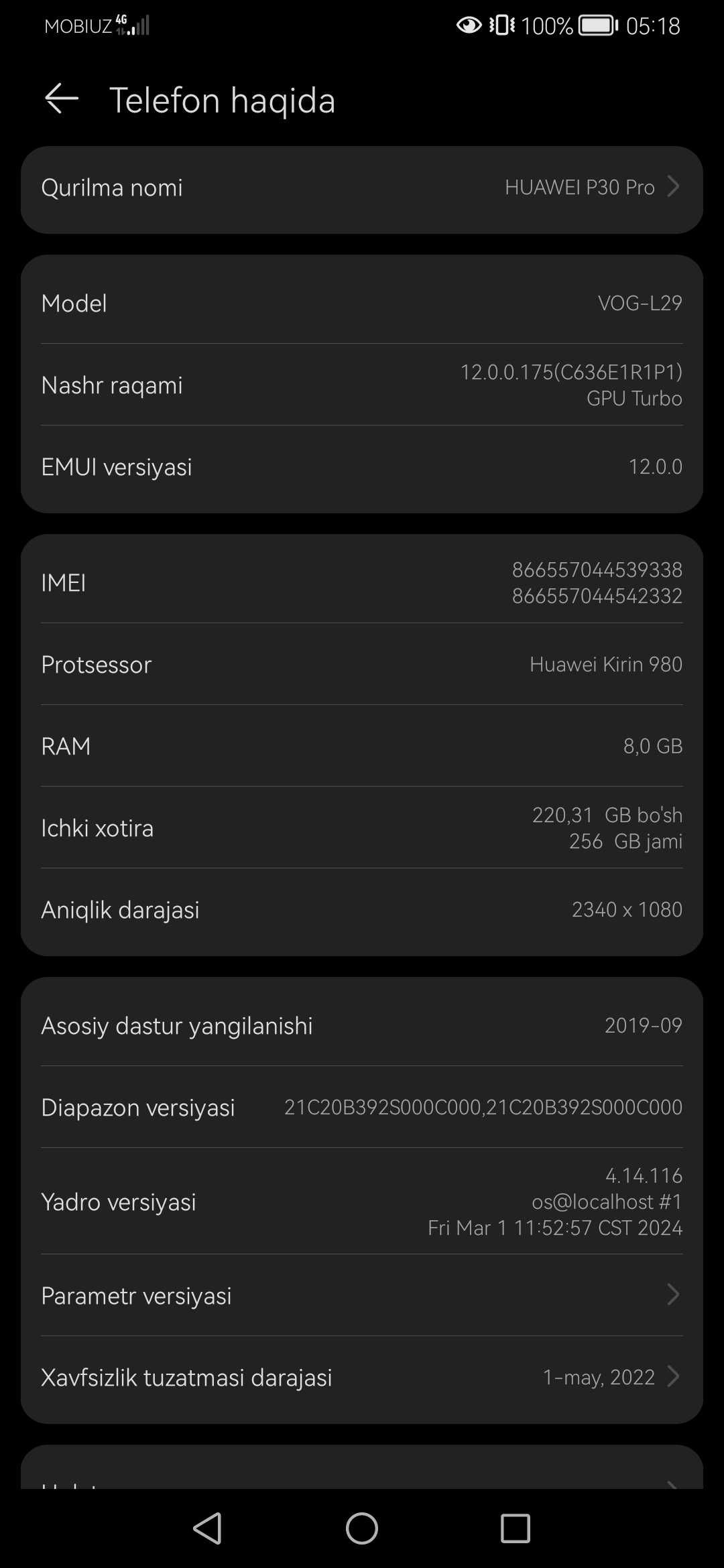 HUAWEI P30 Pro, 256/8 Kamera oyni oladi, Pubgda ultrani ochib beradi