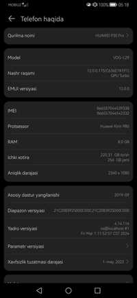 HUAWEI P30 Pro, 256/8 Kamera oyni oladi, Pubgda ultrani ochib beradi