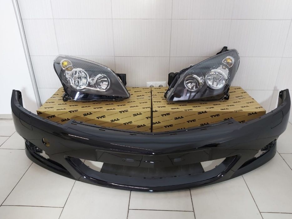 Pachet Bara Fata+Faruri H7/H1 Opel Astra H 2004-2007 (Z20R (Negru))