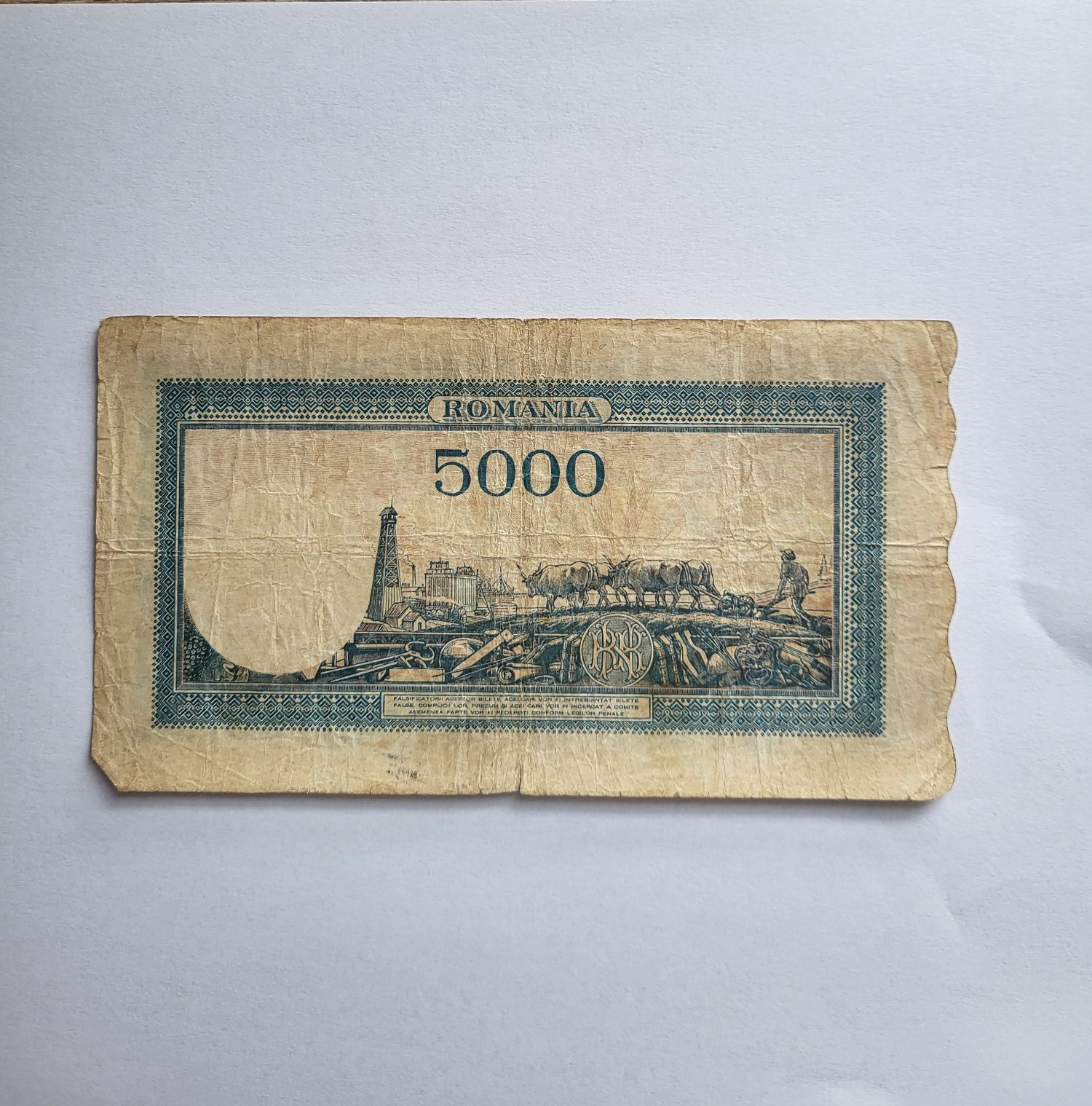 Bancnota 5000 de lei 1945