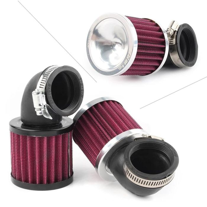 Спортен филтър за мотоциклет 90°- Червен