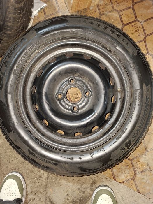 Зимни гуми 175/65/R14 с железни джанти