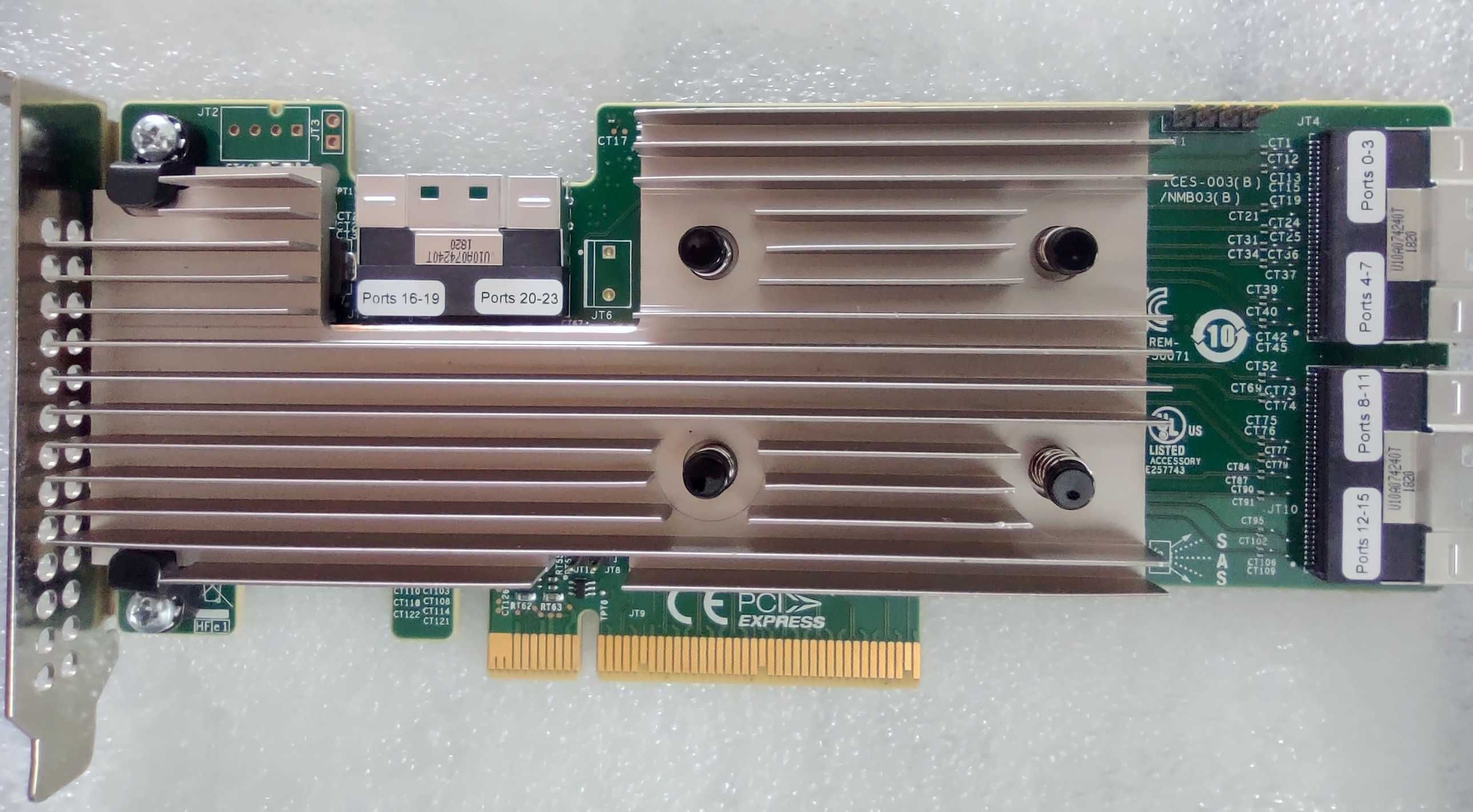 Контролер Broadcom LSI SAS 9306-24i HBA SAS/SATA 24порта JBOD IT-mode