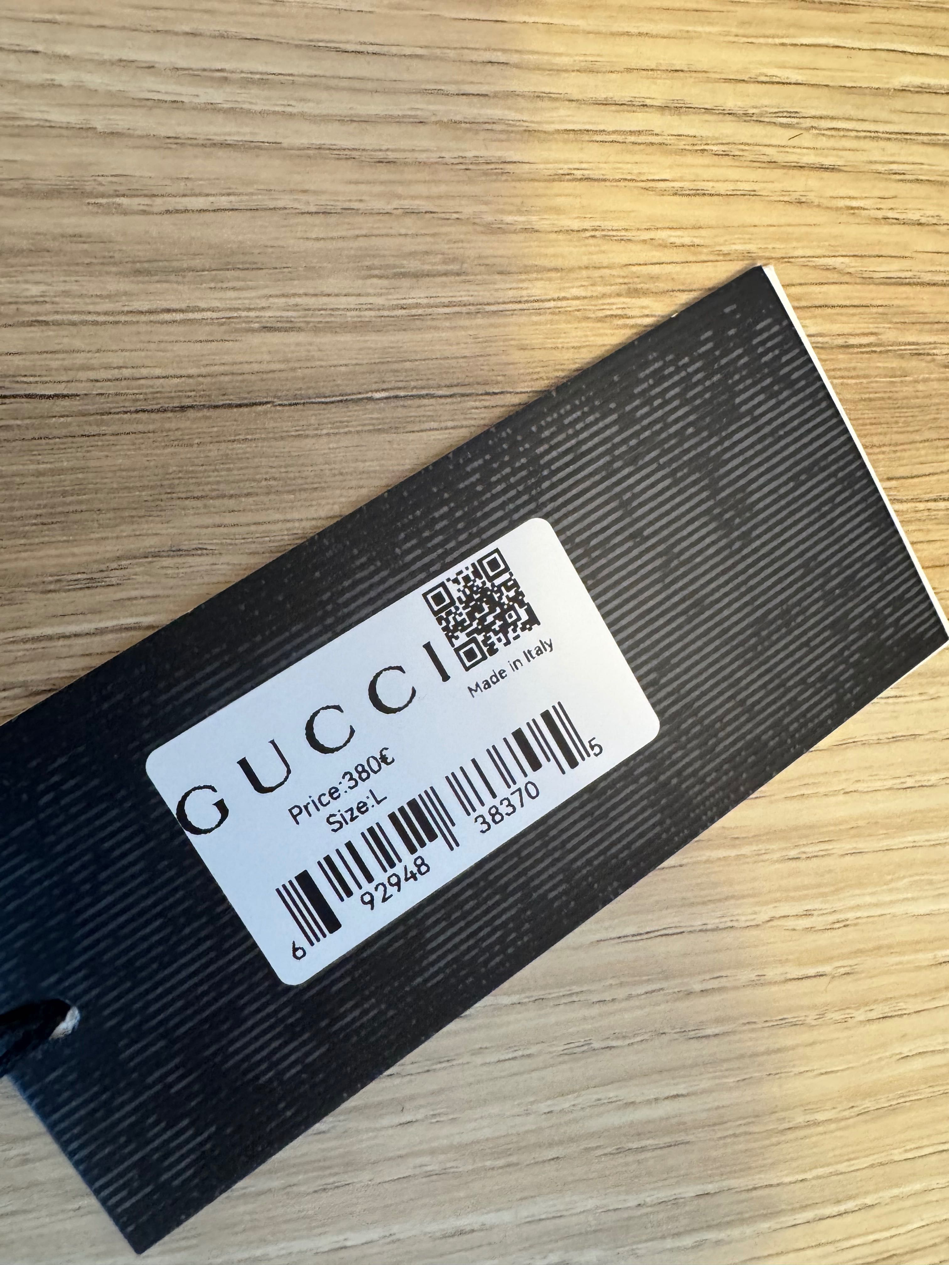 Gucci-Чисто нова оригинална мъжка тениска Л размер