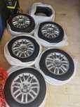 Vand 5 genti aluminiu sablate si 6 roti de iarna Renault Clio
