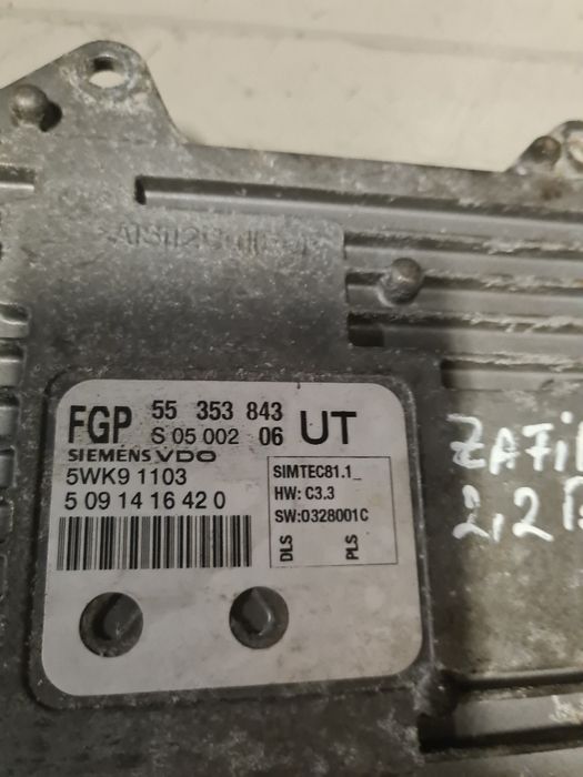 Carcasa filtru aer,bobina,clapeta accelerație opel zafira b,2.2B