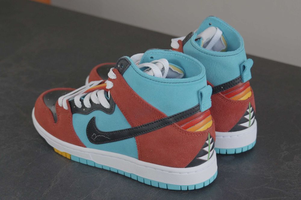 Нови! Nike SB Dunk High Di'orr Greenwood Navajo Arts - 37,5 номер