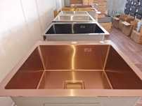 REDUCERE Chiuveta inox bucatarie 50x44 gri, negru, gold rose