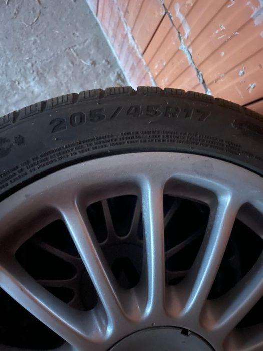 Jante 4x100 R17 cu anvelope de iarna