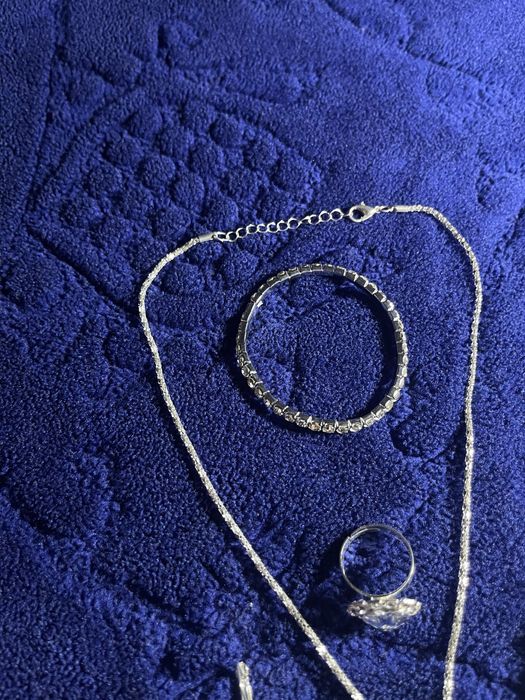 Set dama, ice, fully iced out, easy lock concept, pietre sintetice