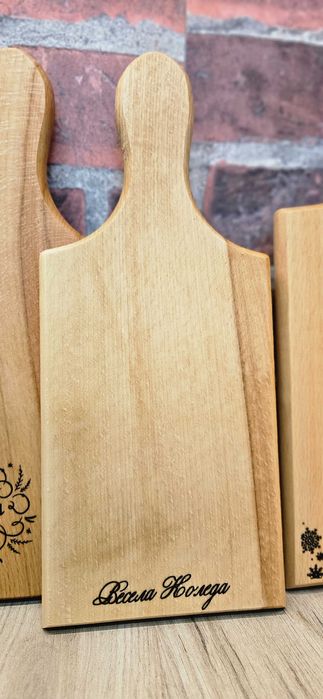 Коледни, ловни и рибарски дъски от бук с гравюра – 20 лв