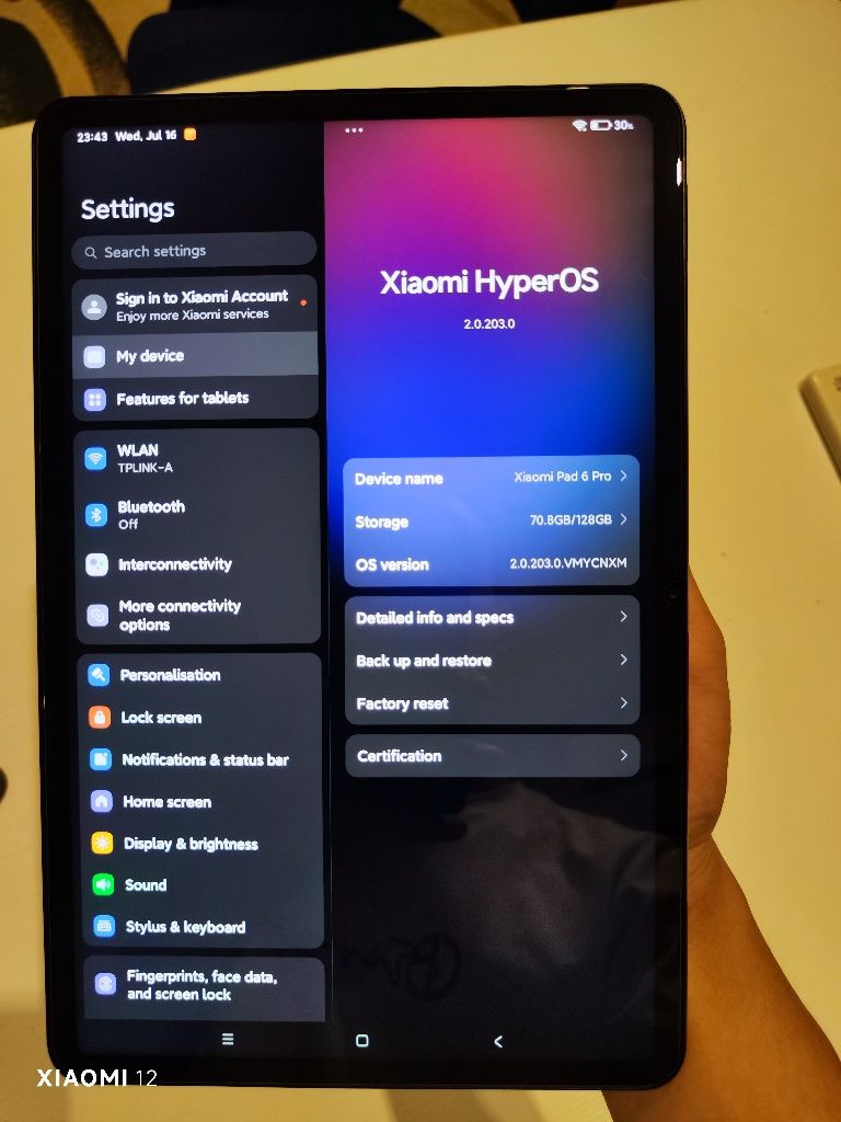 Xiaomi Mi Pad 6 pro