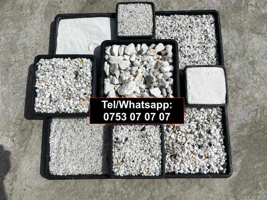 Marmura alba decorativă amenajări,piatra de grădină,marmura spartă