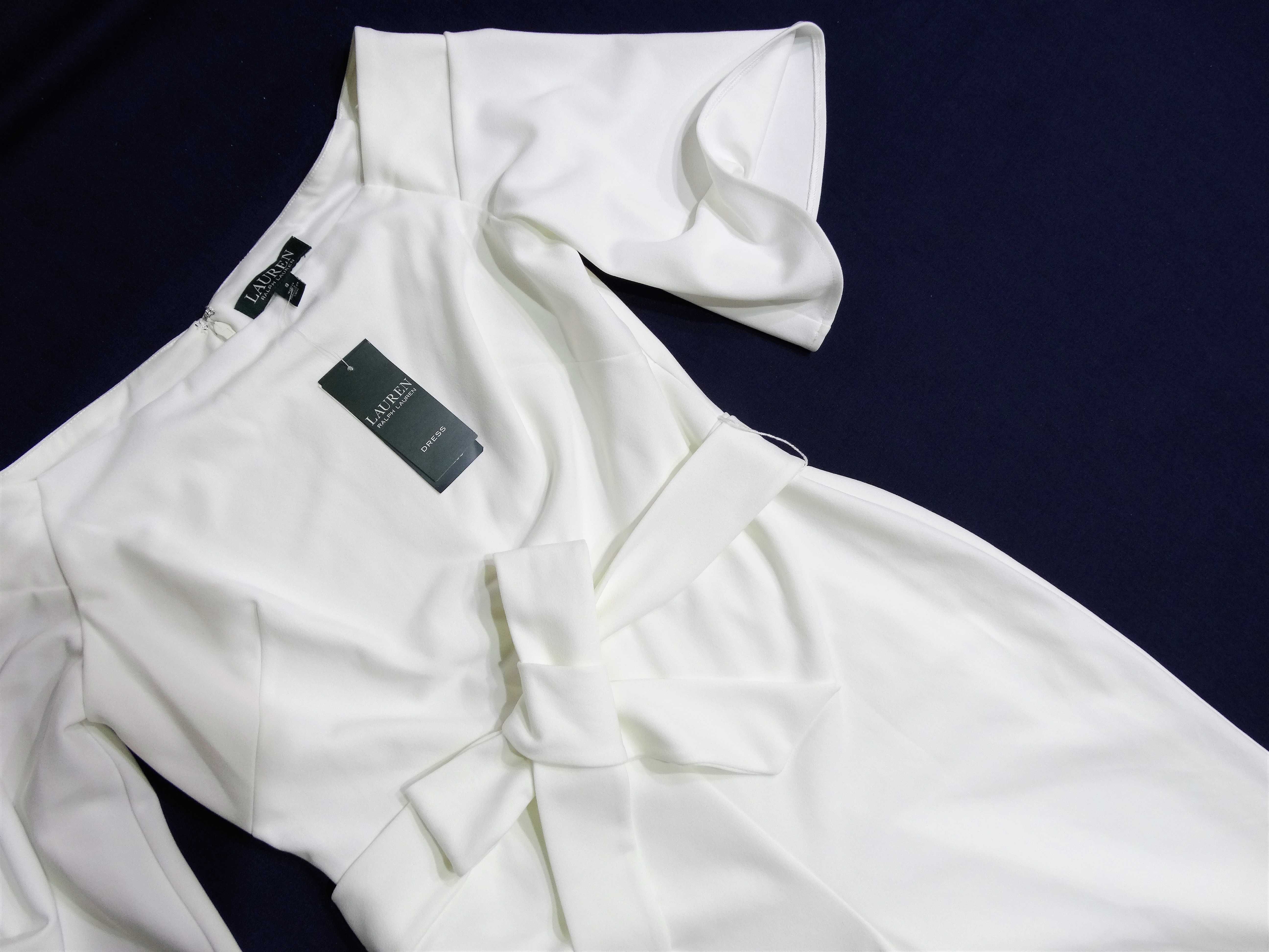 Ralph Lauren White Off-the-Shoulder Jumpsuit Нов Дамски Гащеризон