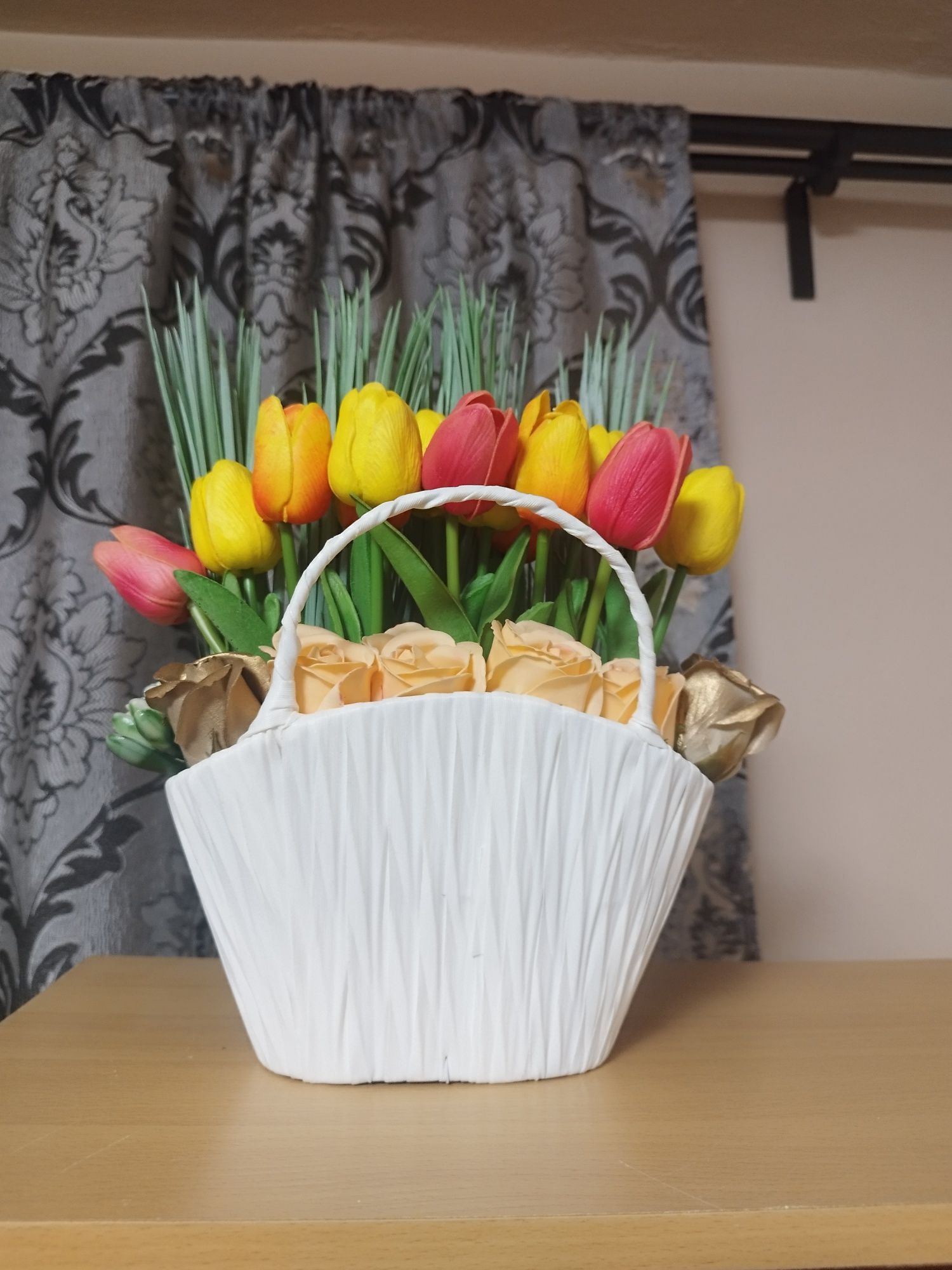 Aranjamente florale din trandafiri de săpun