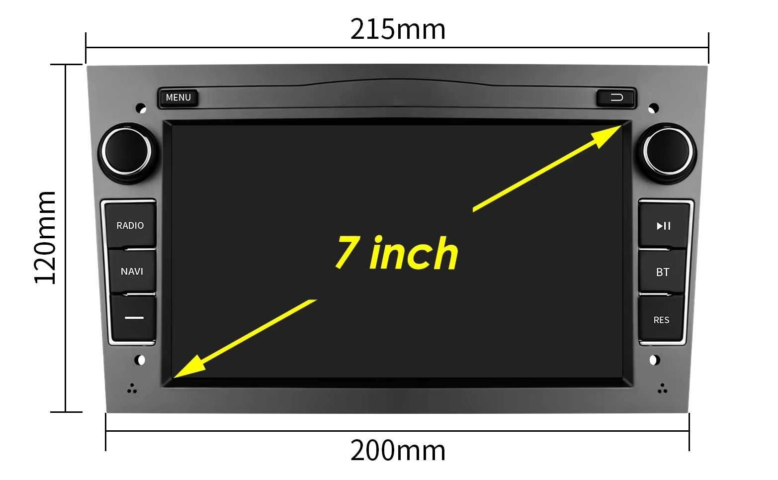 Мултимедия 7" Android 13 за Opel Astra H Zafira A Meriva GPS