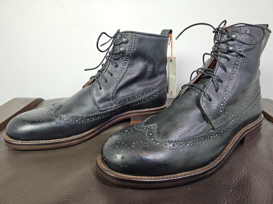 Napapijri - мъжки боти от естествена кожа - нови и висококачествени