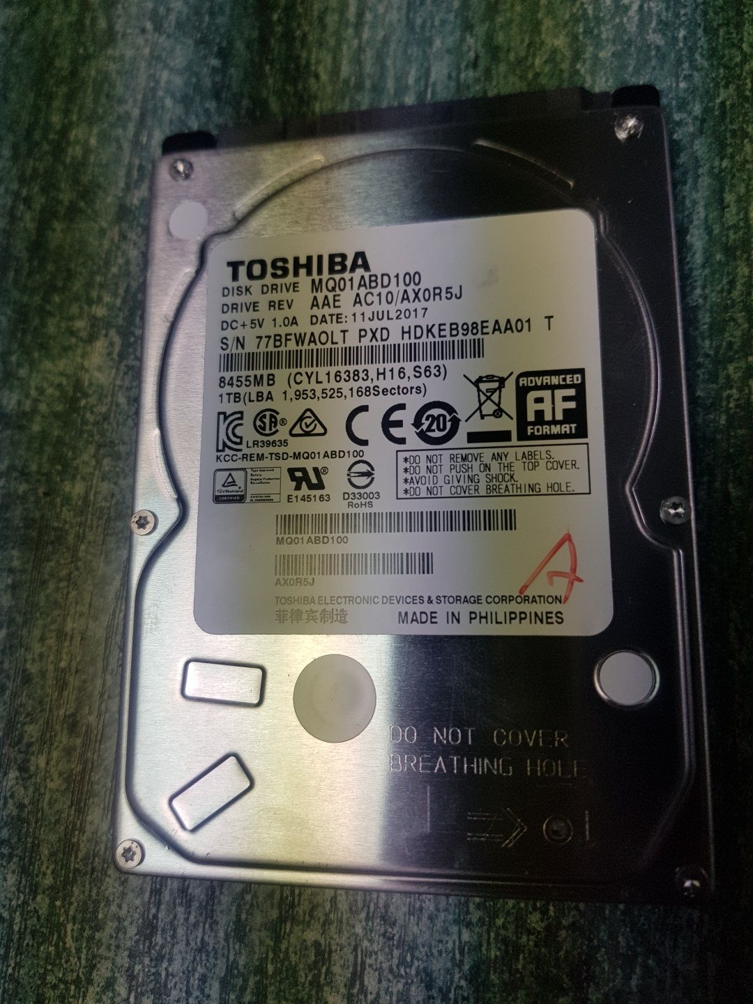 Хард дисковe/HDD 2.5 1TB