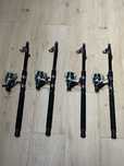 Set pescuit 4 lansete si mulinete echipate cu fir