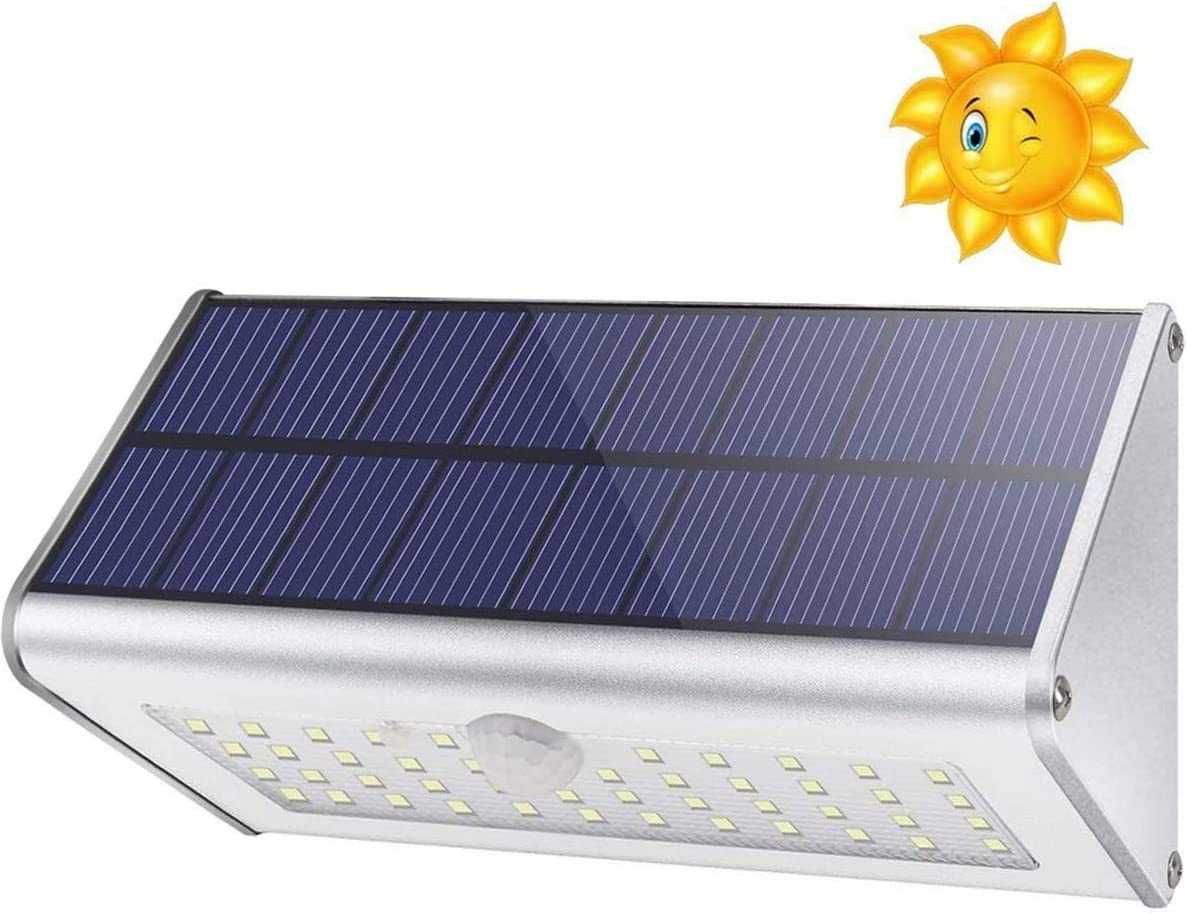 Соларна лампа за външен монтаж, 46 LED, 4500 mAh, алуминиева сплав